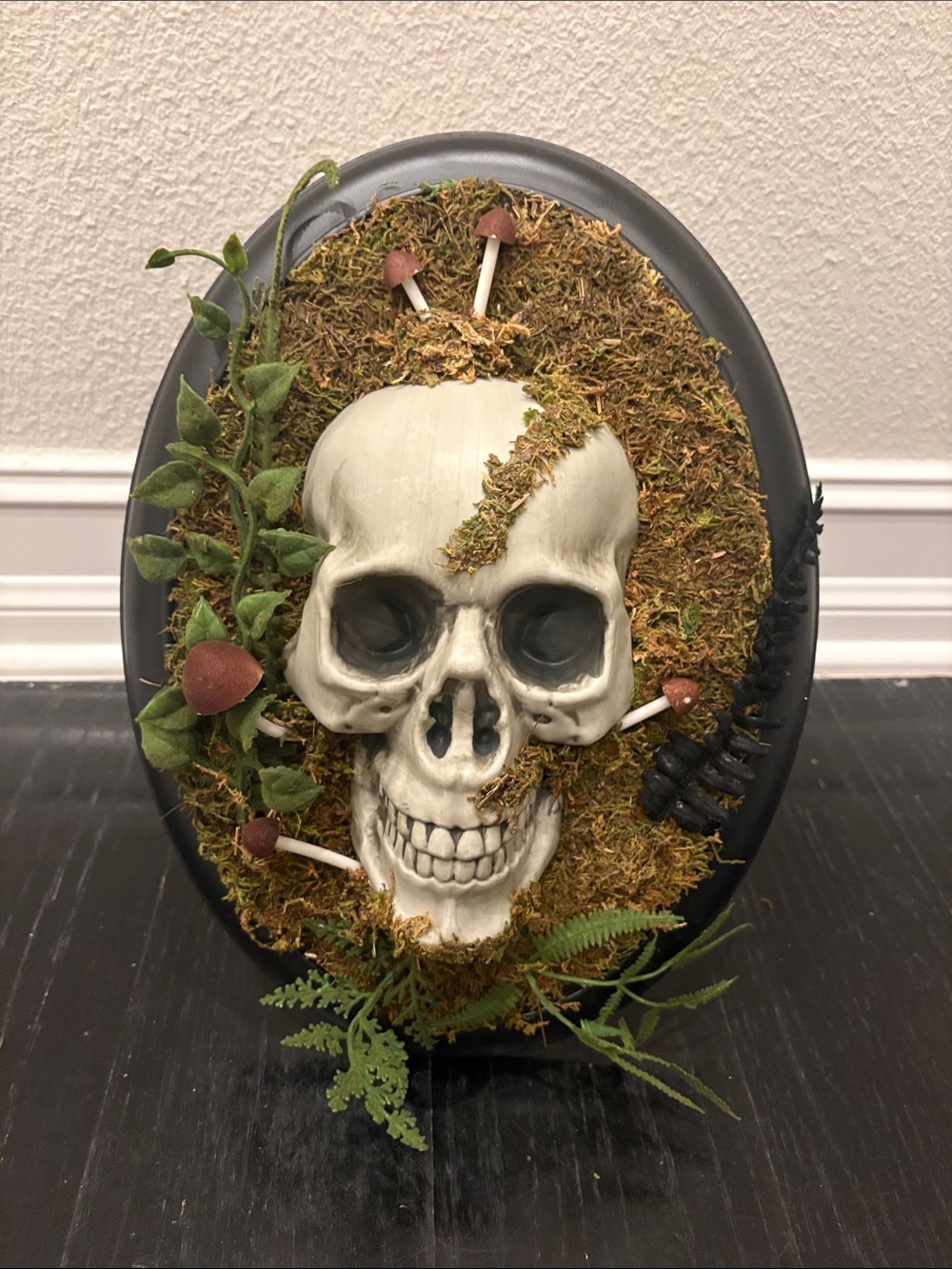 Hyde and EEK! Boutique Hanging Framed Skull Halloween decorative prop